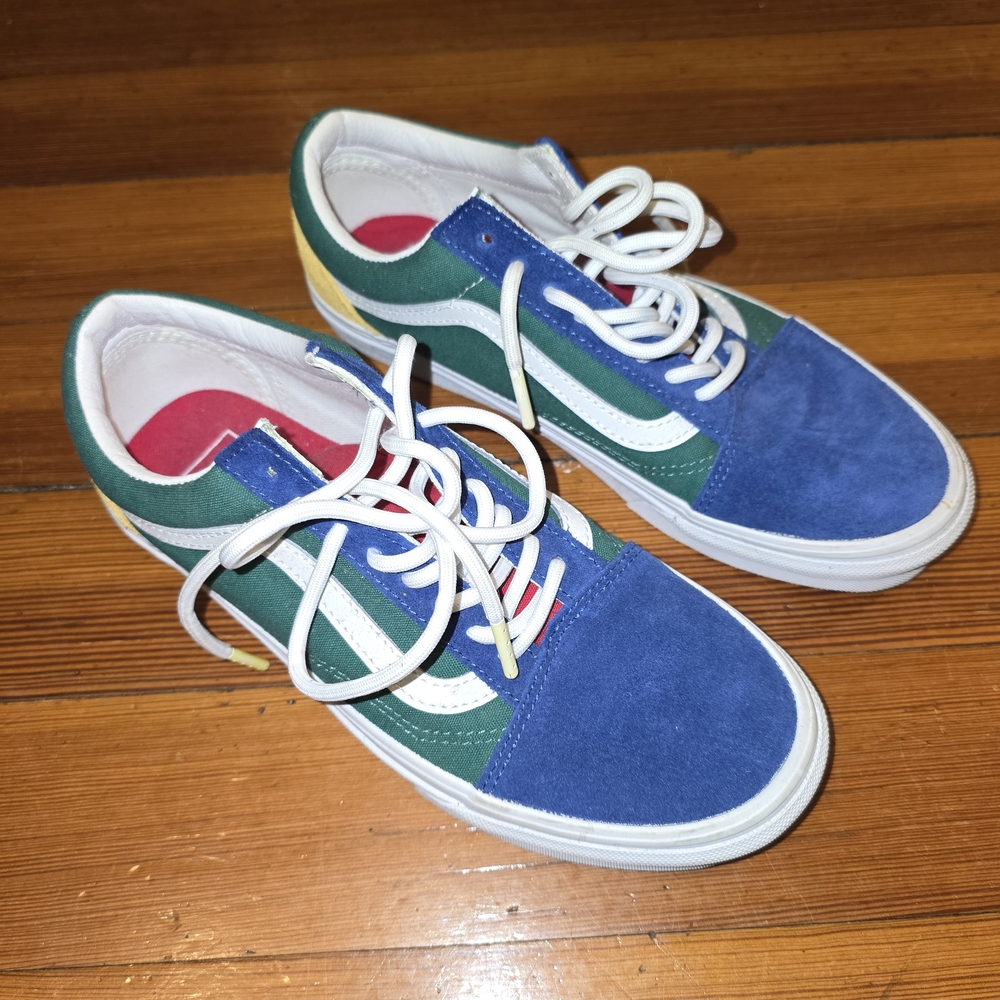 Vans Blue and Green Athletic Shoes